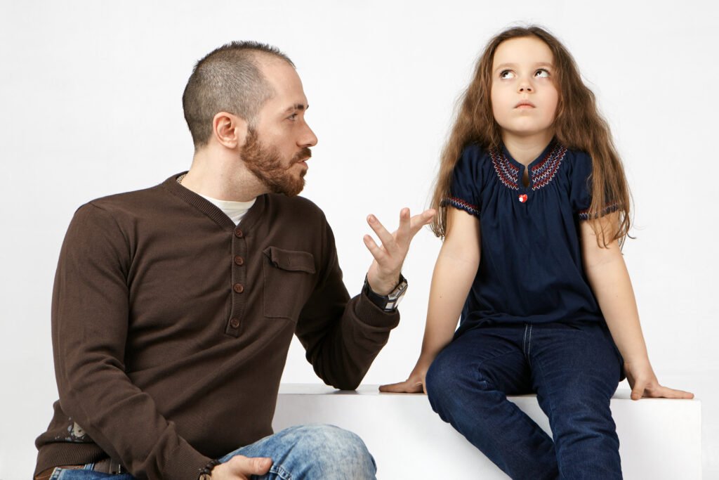 Children seeking comfort during family conflict and emotional disconnection at home